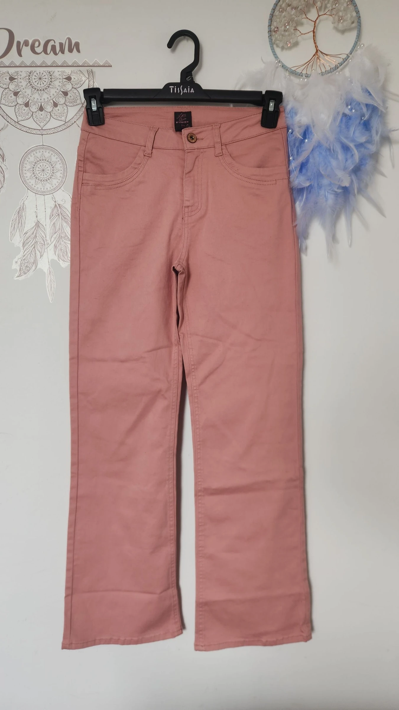 Lichtroze uitlopende jeans bootcut/stretch ●Maat M●🌸 – photo 2